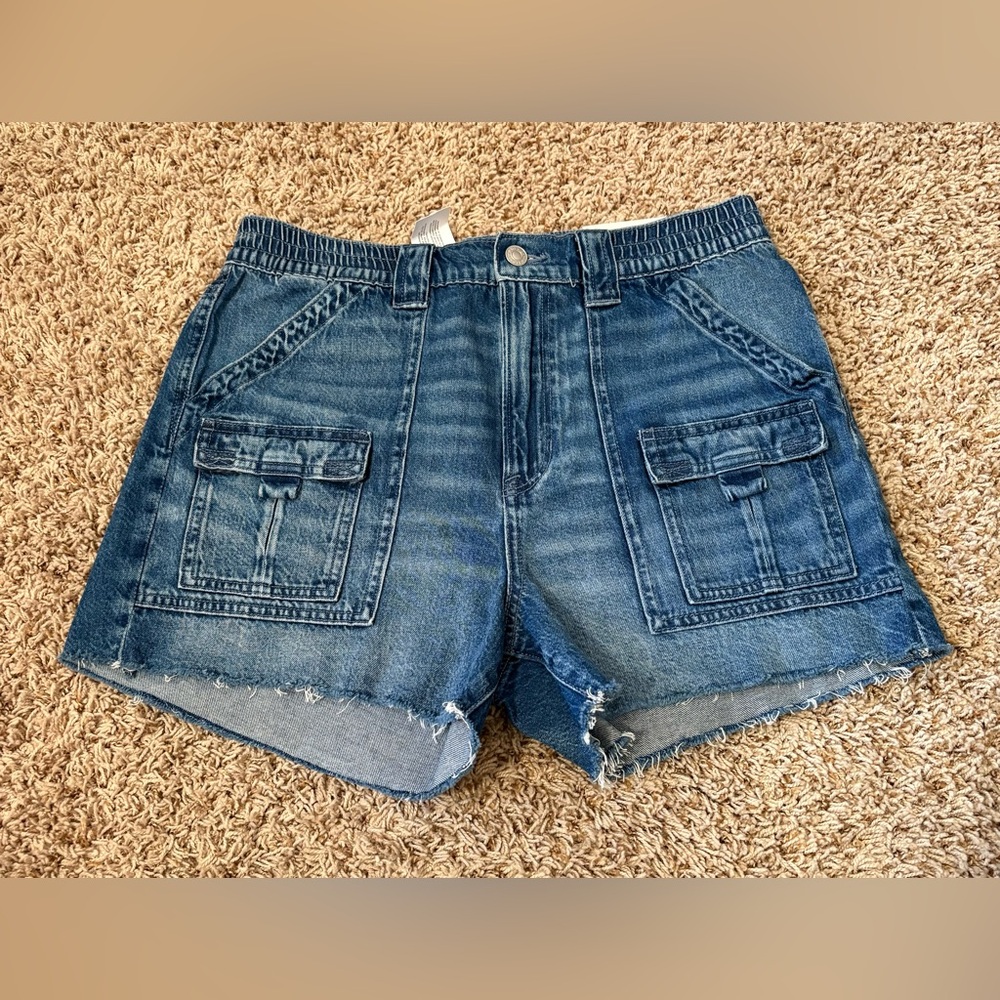 American Eagle Highest Rise 90s Boyfriend Jean Shorts womens size 8 NWT